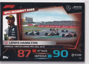 Tarjeta Topps F1 Turbo Attax 2023 Fórmula 1 Nº 158 Epic Moment 2022 Hamilton - Imagen 1 de 1