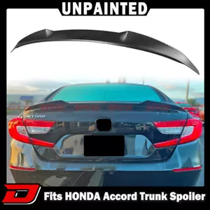 2022 Fit For HONDA Accord 10th 4D V Look Rear Boot Trunk Spoiler EX LX Unpainted - Picture 1 of 8