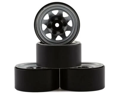 RC4WD Stamped Steel 1.0" Stock Beadlock Wheels (Silver) (4) [RC4ZW0263] - Image 1 of 4
