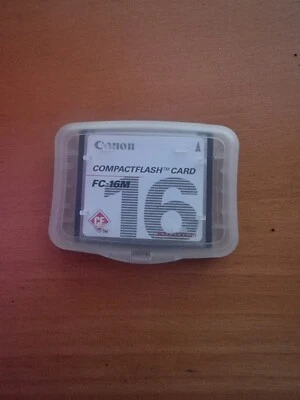 16MB CANON FC-16M CF COMPACTFLASH COMPACT FLASH MEMORY CARD 16 M B LOW CAPACITY - Image 1 of 2