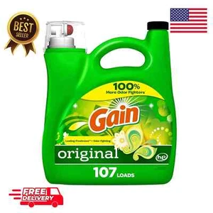 Gain + Aroma Boost Liquid Laundry Detergent, Original Scent, 154 Fl Oz, 107 Load - Picture 1 of 6