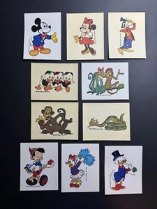 1979 Walt Disney Panini Super Sticker 10 Stück mit Mickey Minnie und mehr! - Bild 1 von 5