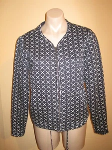 Elwood Women's Coat /Jacket Navy Blue with a white Cross Pattern S Surf Brand - Picture 1 of 7