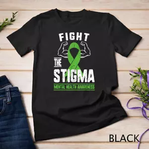 Unisex Fight The Stigma Depression Anxiety Mental Health Awareness T Shirt - Picture 1 of 4