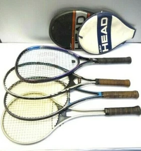 Vintage Wilson Sledge Hammer 3.8 100in Head Pro Kennex Silver Ace Tennis Rackets - Picture 1 of 12