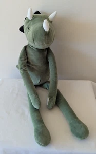 Pillowfort Target Plush Green Dino Dinosaur Triceratops Long Leg Mini Pillow - Picture 1 of 8