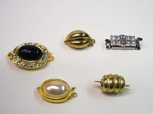 !! SUPER AFFARE !! lotto 72 chiusure fermagli per collana 5 pezzi - Foto 1 di 1