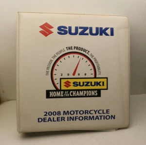 2008 Suzuki Home of the Champions Motorcycle Dealer Sale Information Ring Binder - Bild 1 von 7