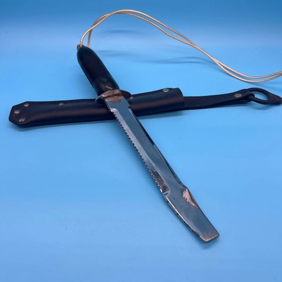 Herramienta de buceo Dacor, cuchillo de buceo o snorkel con estuche Japón hoja de 8" Foto 1 de 4