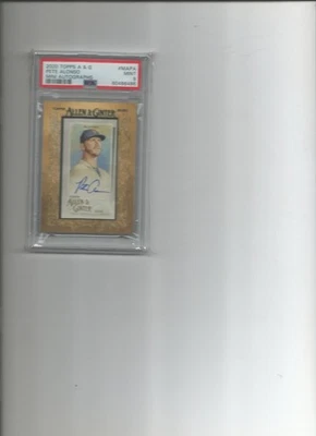 2020 ALLEN & GINTER; PETE ALONSO, MINI AUTO; #MAPA, PSA 9, MINT - Image 1 of 2