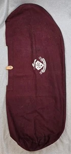 Rare VTG Camargo Club Cincinnati Canvas Travel Golf Bag 48 X 22 Burgundy Plum - Picture 1 of 13