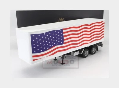 1:18 ROAD-KINGS Trailer For Truck Stars & Stripes Livery Rimorchio RK180169 - Immagine 1 di 2