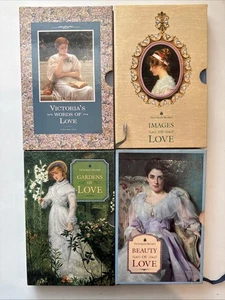 Victoria's Secret Set of 4 Books Words Images Gardens Beauty Of Love Poetry - Picture 1 of 19