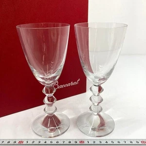 Baccarat Vega Fortissimo Crystal Wine Glass clear 2set With box - Picture 1 of 12
