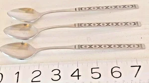 Juego de 3 cucharas de té helado Oneida Distinction LISBOA, cubiertos de acero inoxidable de lujo - Imagen 1 de 6