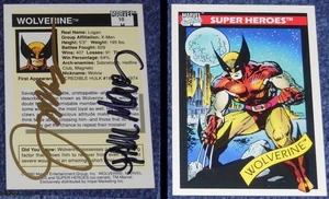 Vielfraß Karte ~ signiert Jim Lee & Paul Reittiere ~ Impel ~ 1990 ~ Echtheitszertifikat ~ Marvel Comics ~ NM - Bild 1 von 3