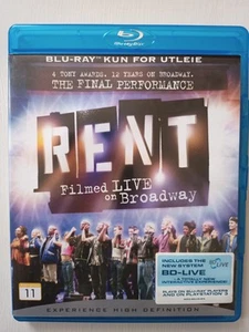 RENT: FILMED LIVE ON BROADWAY. THE FINAL PERFORMANCE. BLU-RAY. AUDIO IN ENGLISH. - Picture 1 of 3