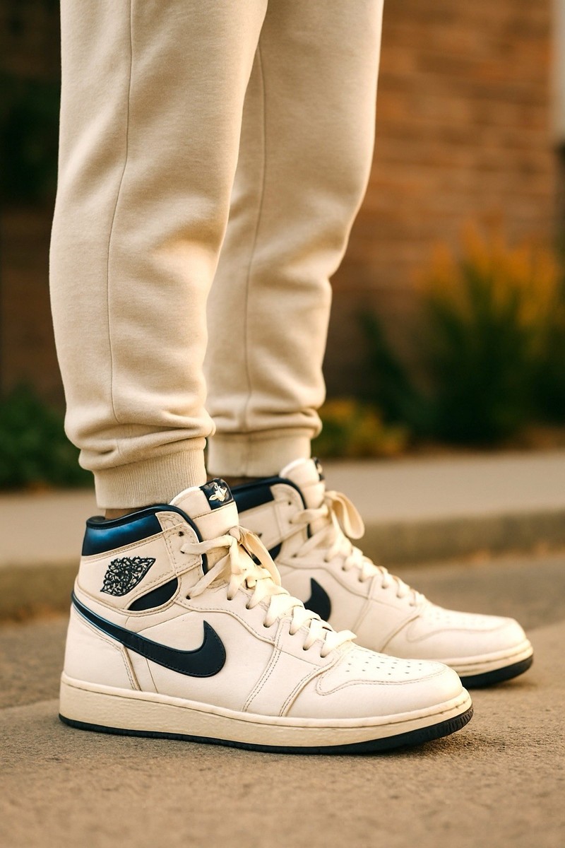 NIKE Air Jordan 1 ネイビー/ホワイト 未使用 s-l400.jpg
