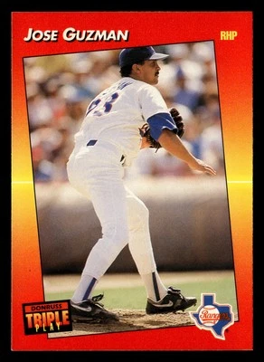Jose Guzman 1992 Triple Play #215 Texas Rangers Baseball *205 - Image 1 of 2