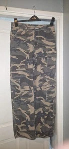 Shein Size 10 Khaki Camouflage Combat Trousers. Waist 30" Leg 30". - Picture 1 of 4