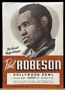 Columbia Concerts Corporation / PAUL ROBESON 1941 CONCERT TOUR PROMOTION - Bild 1 von 2