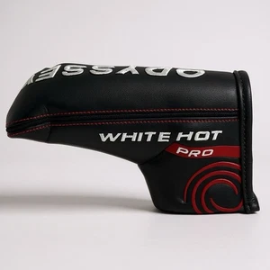 Cubierta de cabeza de putter Odyssey White Hot Pro Blade negra para golf - Imagen 1 de 6