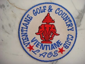 USAF AIR AMERICA - VIENTIANE GOLF & COUNTRY CLUB LAOS, VIETNAM WAR PATCH - Bild 1 von 2