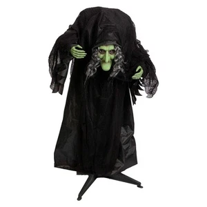 Halloween Animated Witch Decoration Halloween Party, Trick or Treat 36inch Black - Picture 1 of 7