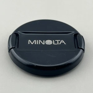 Minolta 49mm Snap-On Black/Silver Front Lens Cap LF-1149 GENUINE OEM Japan - Picture 1 of 8