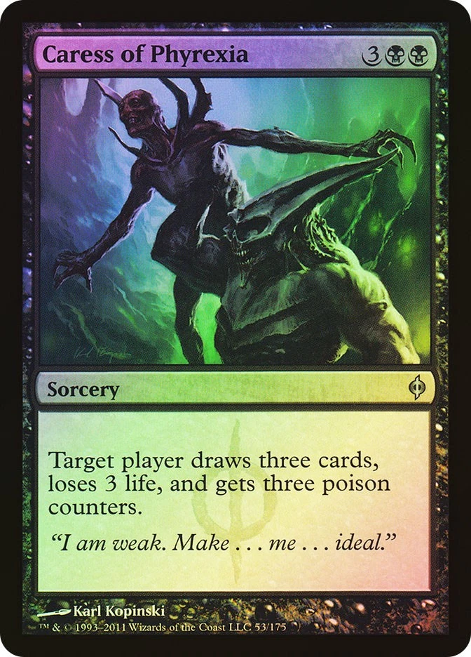 MTG FOIL Caress of Phyrexia  - New Phyrexia #53 - Image 1 of 1