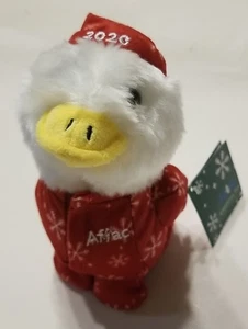 Aflac 2020 Holiday Duck Plüsch rot Pyjama & Nachtmütze Etikett angebracht - Bild 1 von 5