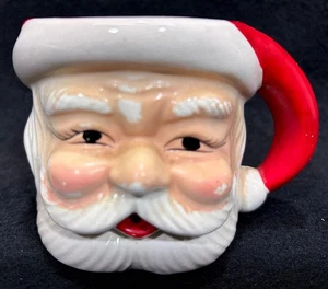 Vintage Keramik Weihnachtsmann Gesicht Weihnachten Tasse Becher Japan X19-5/1 - Bild 1 von 8