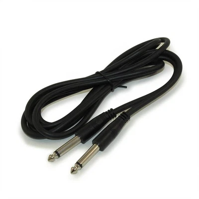 MY CABLE MART 3ft 1/4inch MONO (TS) Guitar Cable Male to Male 28AWG Nickel Plated