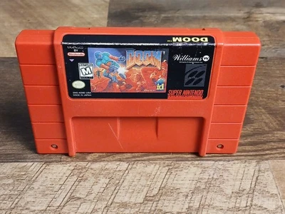 Doom (Super Nintendo Entertainment System, 1995) SNES Game Only - Tested - Image 1 of 2