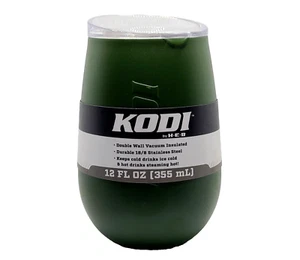 Vaso de vino Kodi doble pared aislado por HEB - 12 FL OZ (355 ml) - verde militar - Imagen 1 de 5