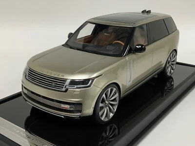 1/18 Motorhelix/LCD 2023 Range Rover Autobiography IN Oro Argento Limitata 99 - Immagine 1 di 4