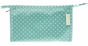 Blau & weiß ""Dotty"" WASH Make-up Tasche GROSSES Öltuch *NEU* - Bild 1 von 1