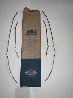 1967 FORD 4 D00R OUTSIDE DOOR EDGE GUARD KIT MOULDING NOS GALAXIE 500 LTD CUSTOM - Image 1 of 4
