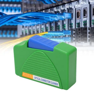 Fiber Optic Cleaning Box Efficient Optical Fiber Connector Cleaner ABS Portable - Picture 1 of 12