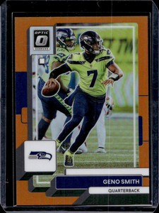 Geno Smith 2022 Donruss Optic #177 Orange Prizm /199