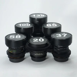 Canon EF⭐Anamorphic Bokeh Set 20 37 58 85 100 135-Tair11A Cine mod Full Frame ⭐ - Picture 1 of 11