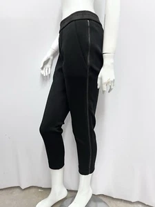 Maje Pragan Pants Black NWT 195 Euros $203.00 Pull On Style Size T 2 - Picture 1 of 9