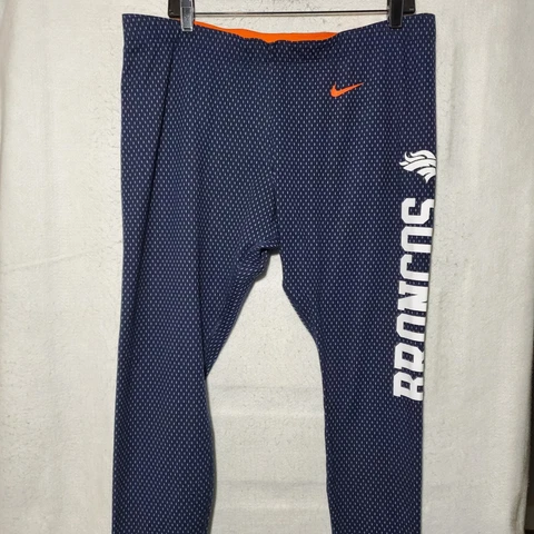 Denver Broncos Fitted Pants Team Apparel Pants Men's 2XL Allover dot Print Blue Cover