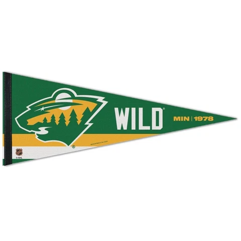 MINNESOTA WILD SPECIAL EDITION ROLL UP PREMIUM FELT PENNANT 12"x30" WINCRAFT Cover