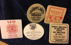 Verschiedene Presspappe Restaurant Untersetzer - Bild 1 von 1