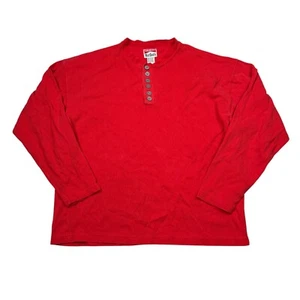 Top térmico manga larga adulto grande Marlboro vintage años 90 rojo Henley - Imagen 1 de 5