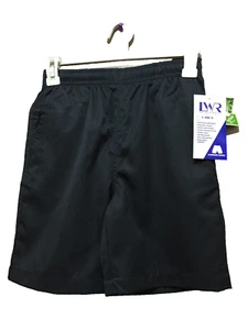 BNWT Boys Sz 8 LW Reid Brand Navy Blue Gaberdine Elastic Waist School Shorts - Picture 1 of 1
