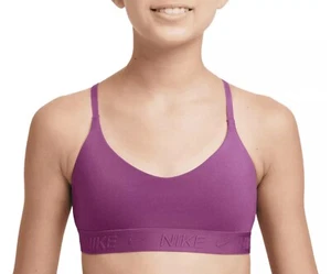 NEW Nike Girls' Dri-FIT Indy Sports Training Bra Hot Fuchsia - Picture 1 of 5