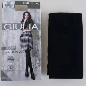 Giulia Lucky Cotton soft matte opaque tights for winter cold season 200 Den - Picture 1 of 29