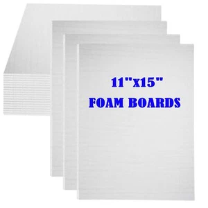 20Pack Foam Core Board 11"x15" White Foam Board 3/16" / 5MM Thick Mat Foam Bo... - Picture 1 of 7